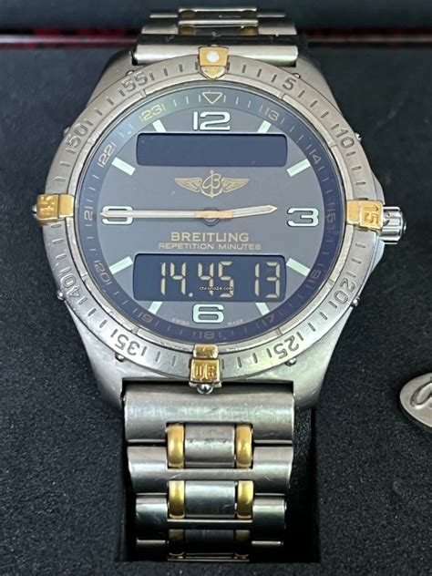 breitling aerospace7536210 gold plated or solid gold|Pre.